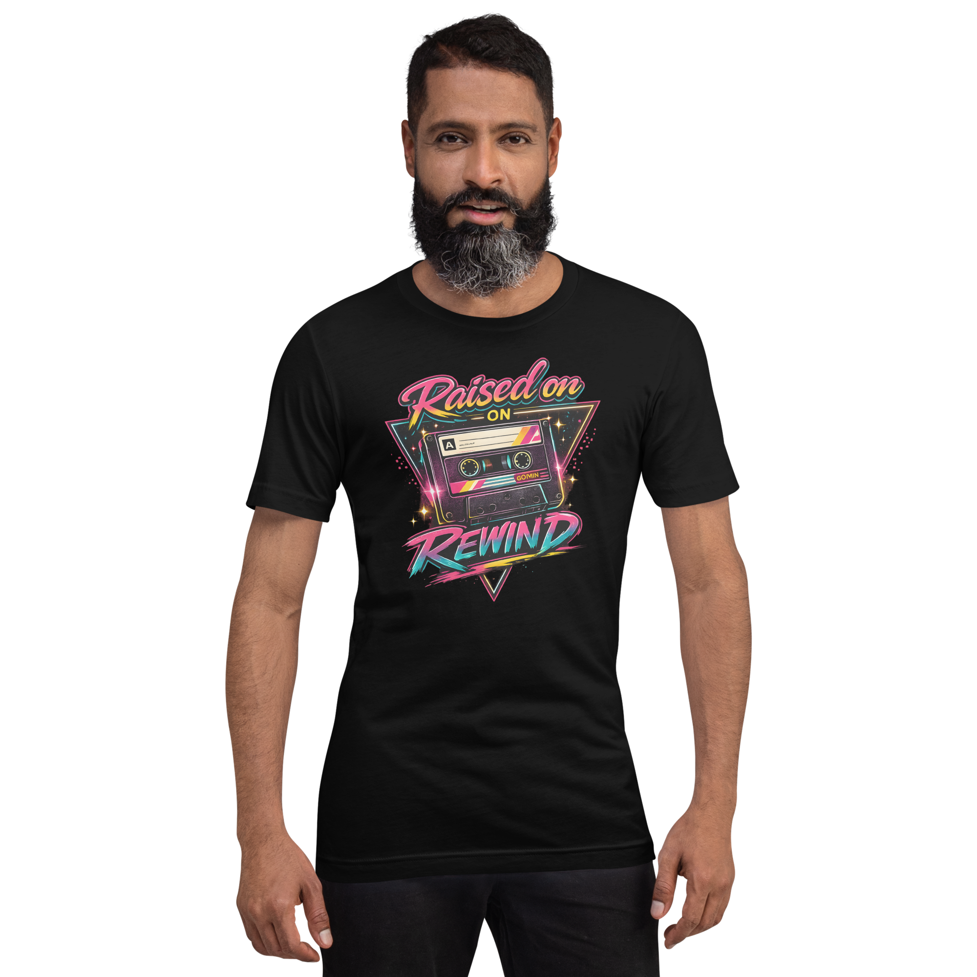 Raised on Rewind – Retro Cassette Tape T-Shirt