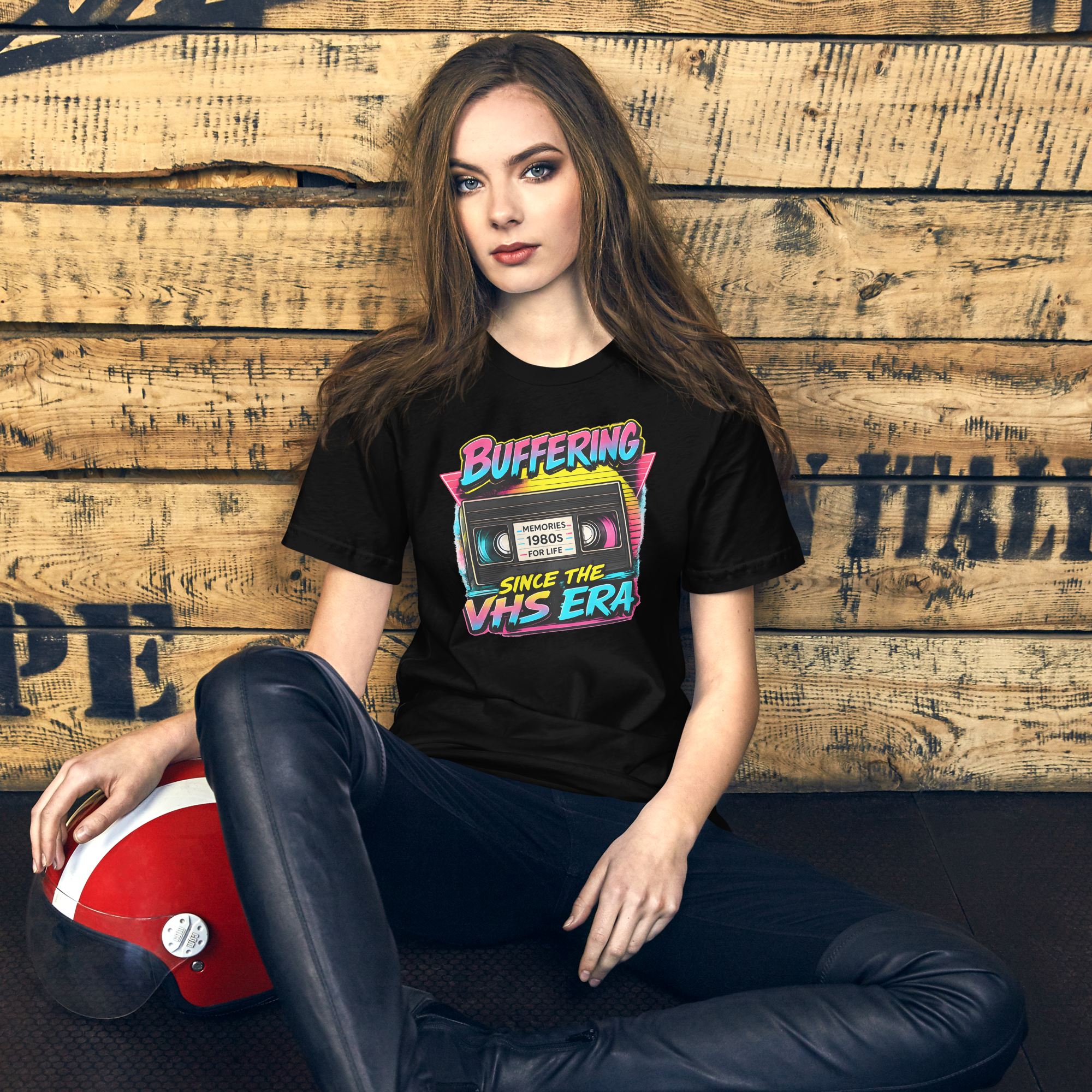 Buffering Since the VHS Era – Retro VHS Tape Shirt