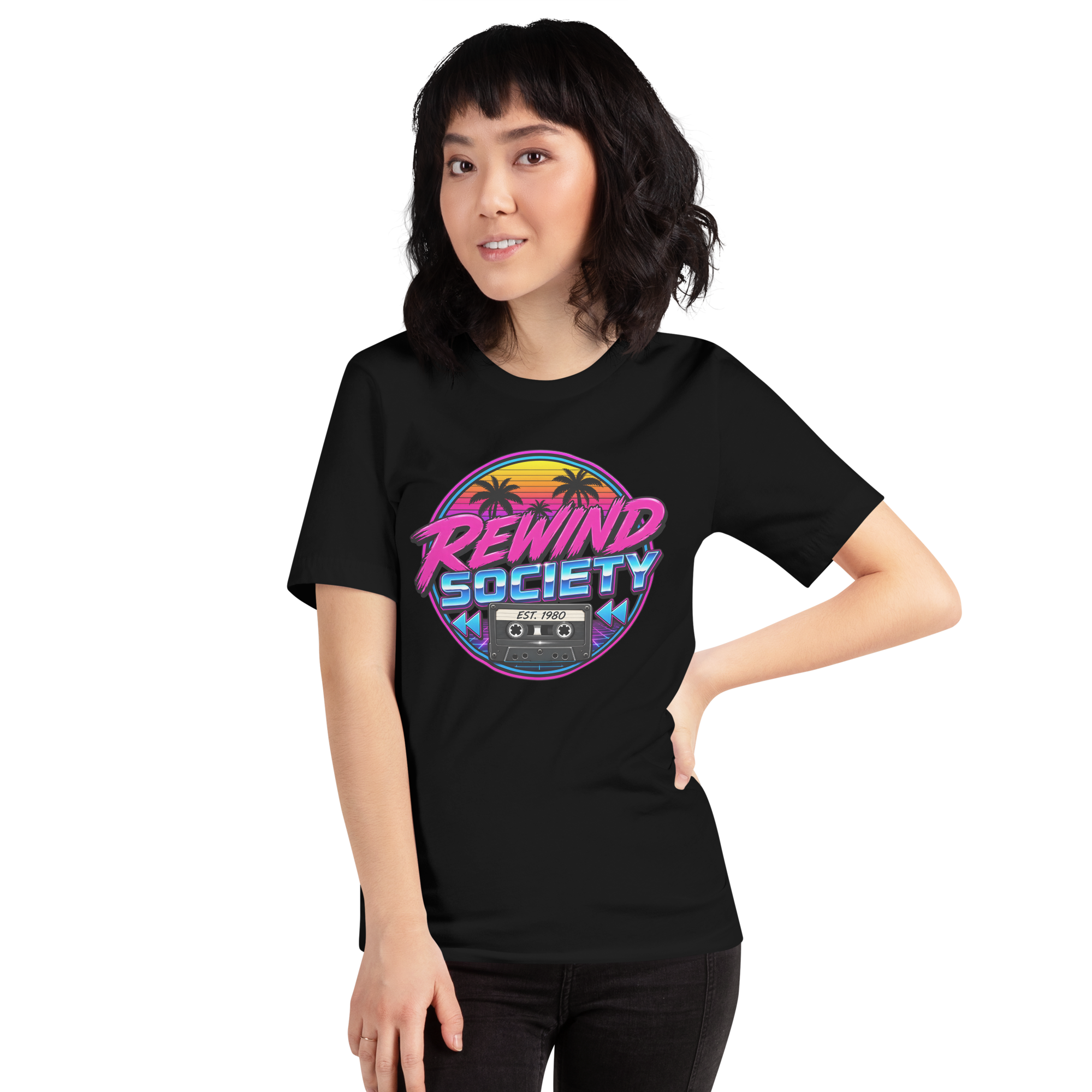 Rewind Society Retro 80s Logo T-Shirt