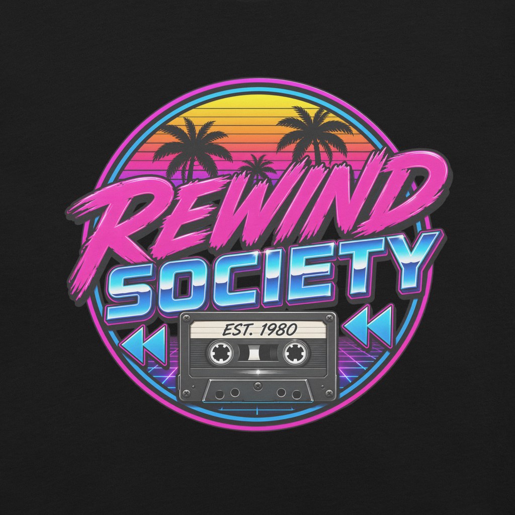 Rewind Society Retro 80s Logo T-Shirt