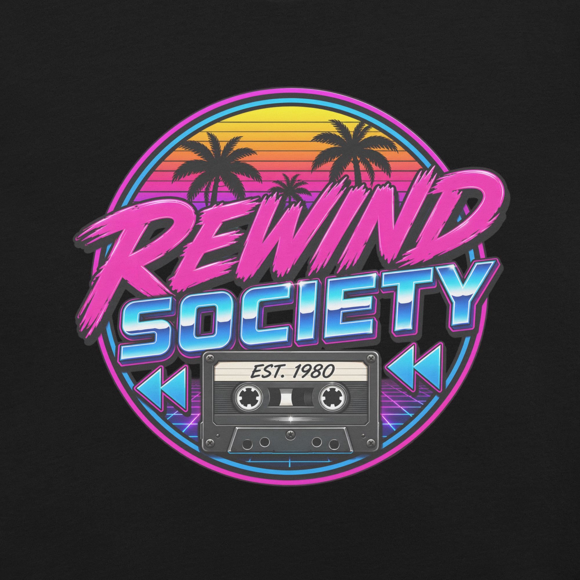Rewind Society Retro 80s Logo T-Shirt